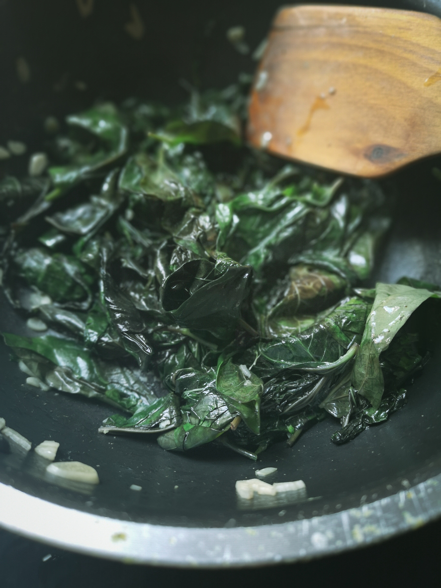 Garlic Fried Kale The London Chef