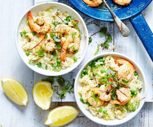 Risotto Shrimp Summer Prawn