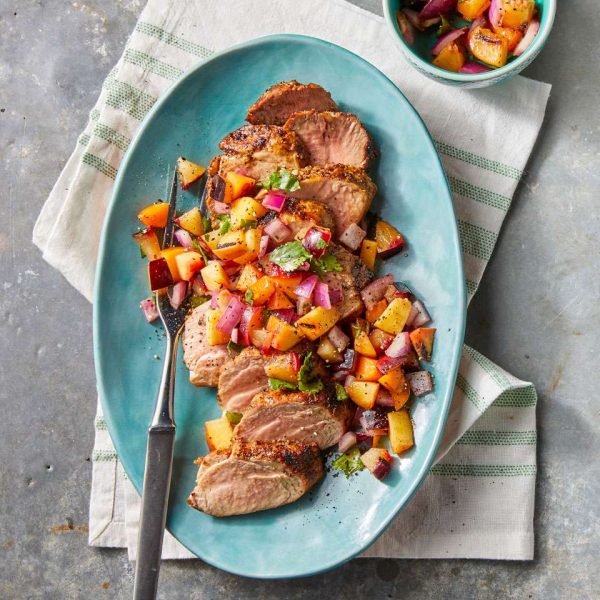 Pork Chop Peach Salsa